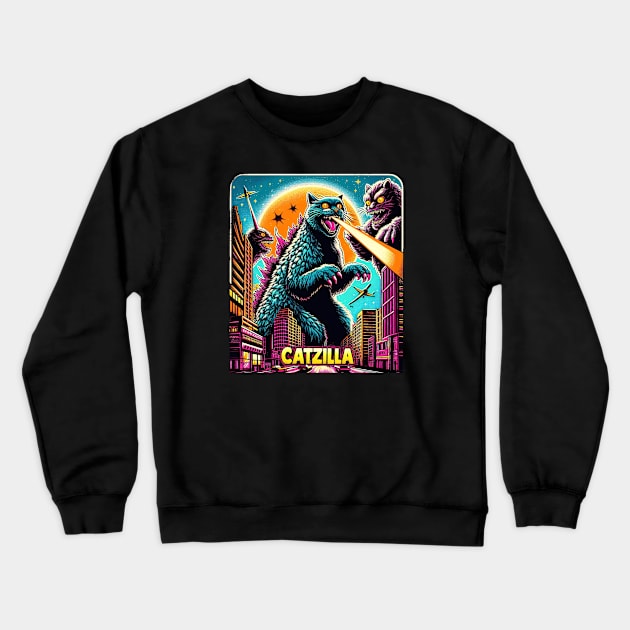 Catzilla Crewneck Sweatshirt by ANSAN